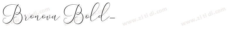 Bronova Bold字体转换